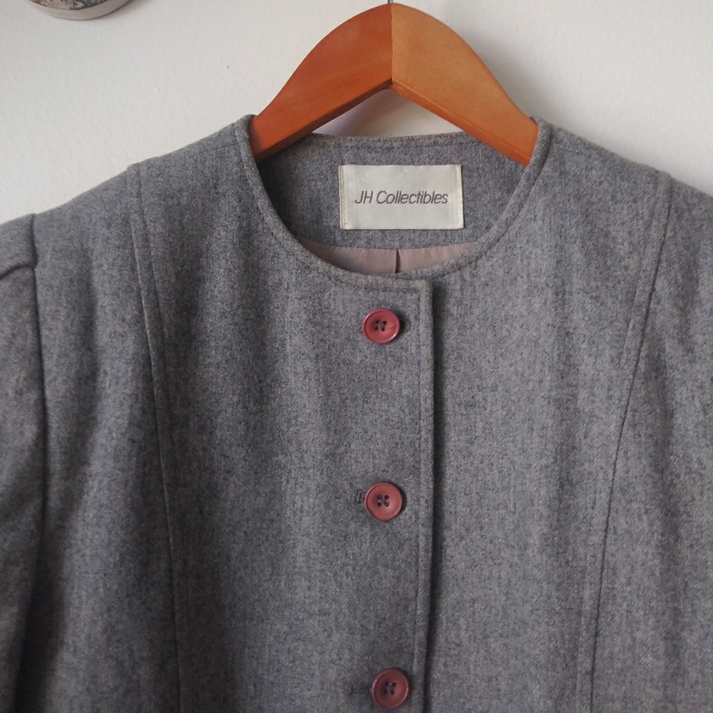 Grey button-up jacket - Picture 5 of 6